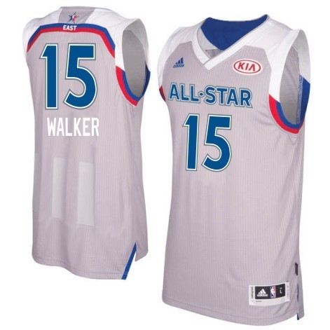 2017 New Orleans All Star Eastern 15 Kemba Walker Gray Jersey