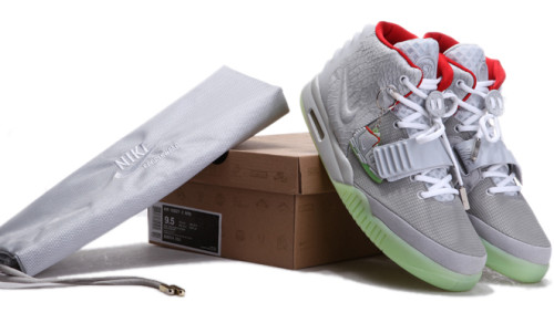 Air Yeezy 2 II NRG Wolf Grey/Pure Platinum men shoes