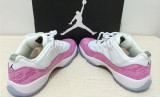 Authentic Air Jordan 11 Low GS Snakeskin Pink