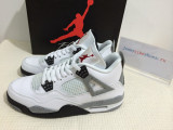 Super Max Perfect Jordan 4 White Cement
