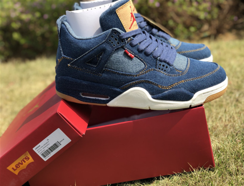 Authentic Nike Air Jordan 4 Levi Shoes