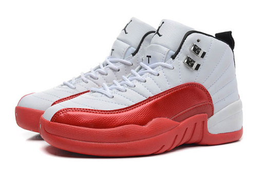 Air Retro Jordan 12 (XII) OG Cherry White Varsity Red-Black Men Shoes