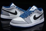 Authentic Air Jordan 1 Retro Low True Blue & Cement Grey