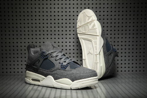 Authentic Air Jordan 4 Wool Men Shoes