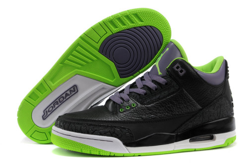 Air Jordan 3 Retro “Joker” Black/Electric Green-Canyon Purple
