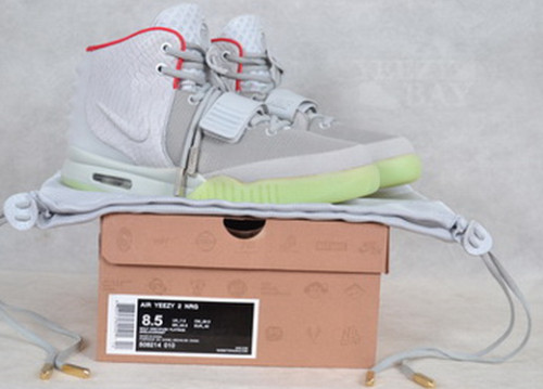 Air Yeezy 2 II NRG Wolf Grey/Pure Platinum men shoes (1：1 Quality)
