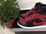 Super Max Perfect Air Jordan 1 Black-Varsity Red