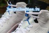 Authentic Air Jordan 6 sport blue