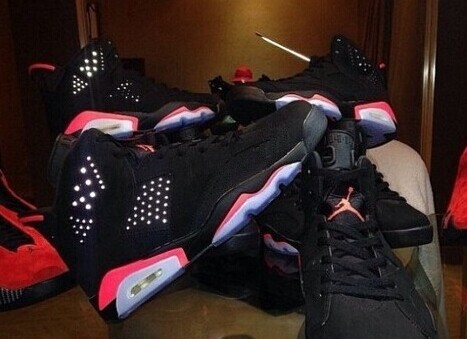 Authentic Air Jordan 6 “Black Infrared” 2014