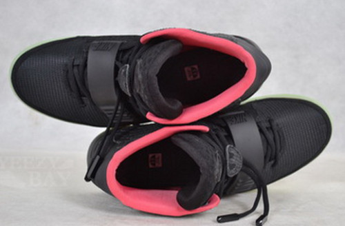 Air Yeezy 2 II NRG Black/Solar-red men shoes