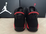 Air Jordan 6 black infrared 3m effect shoes
