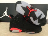 Air Jordan 6 black infrared 3m effect shoes