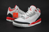 Authentic Air Jordan 3 Fire  Red 02