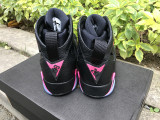 Authentic Air Jordan 7 Black and Pink Women Shoes