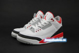 Authentic Air Jordan 3 Fire  Red 02