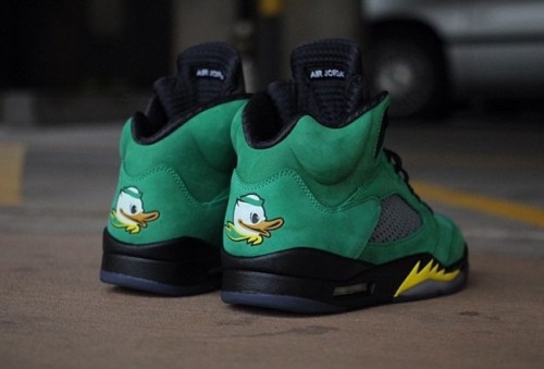 Super Max Perfect Jordan 5 Oregon duck women shoes 011