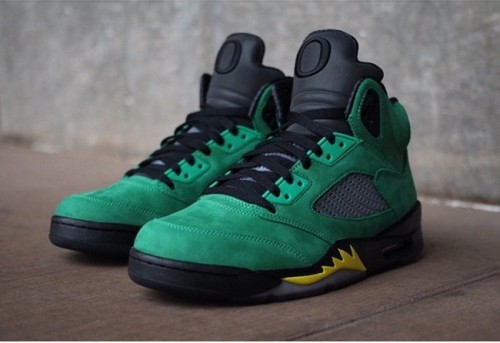 Super Max Perfect Jordan 5 Oregon duck women shoes 011