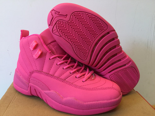 Air Jordan 12 Retro All Pink 2016 Women Shoes