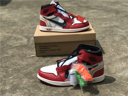 OFF-WHITE x Air Jordan 1 Men Shoes