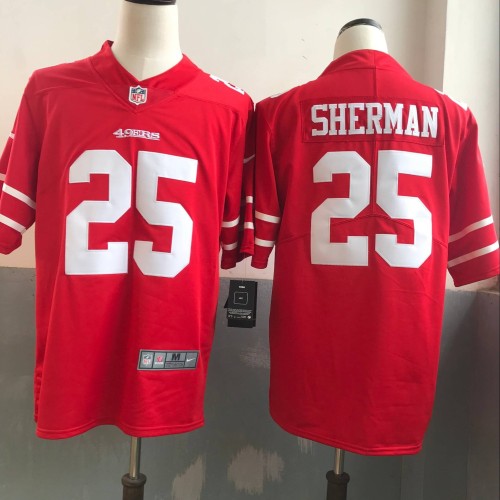 Nike NFL San Francisco 49ers 25 Sherman Legend Rush Limited Jersey