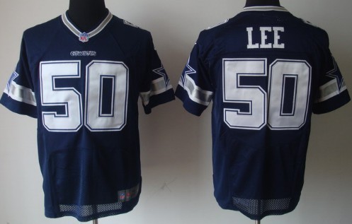 NFL Dallas Cowboys #50 Sean Lee Blue Elite Jersey