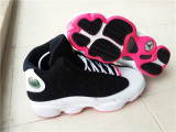 Girls Air Jordan 13 Retro GS “Hyper Pink” BlackHyper Pink-White Shoes