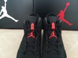 Air Jordan 6 black infrared 3m effect shoes