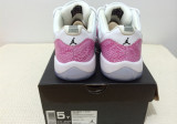 Authentic Air Jordan 11 Low GS Snakeskin Pink