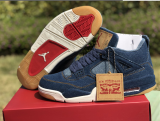 Authentic Nike Air Jordan 4 Levi Shoes
