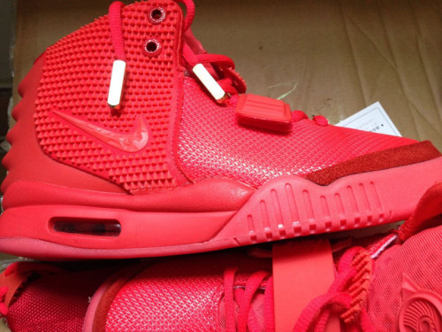 Air Yeezy II super perfect light red Women Shoes