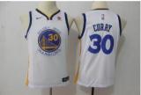 NIKE NBA Golden State Warriors 30 Stephen Curry White Kids Jersey