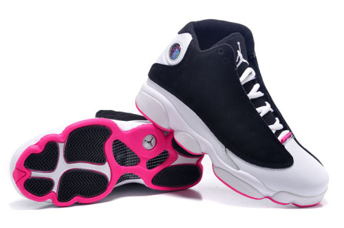 Girls Air Jordan 13 Retro GS “Hyper Pink” BlackHyper Pink-White Shoes