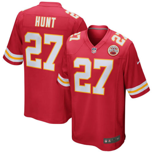 Nike NFL Kansas City Chiefs 27 Kareem Hunt Red Kids Jersey