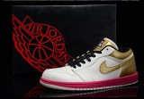 Authentic Air Jordan l Retro Low Fuschia-Metallic Gold-Black