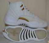 Authentic Michael Jordan 12 Shoes OVO White Gold