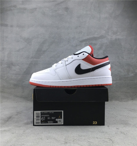 AIR JORDAN 1 low white & red 