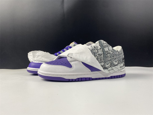 Nike Dunk Low white & purple 