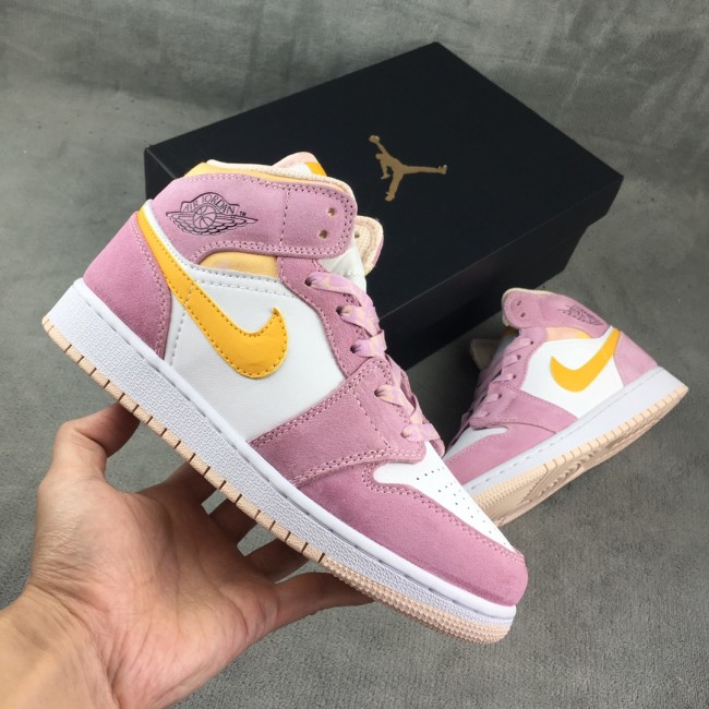 Air Jordan 1 Pink & yellow 