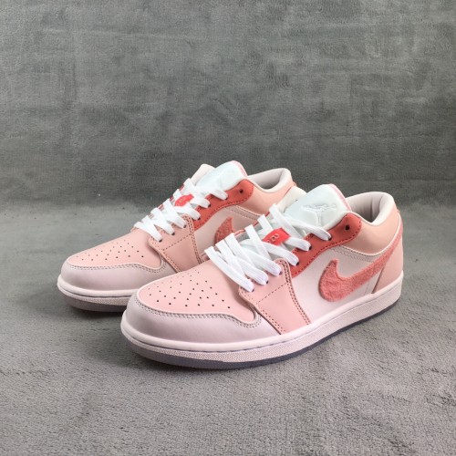 Air Jordan 1 Low Pink Wool 