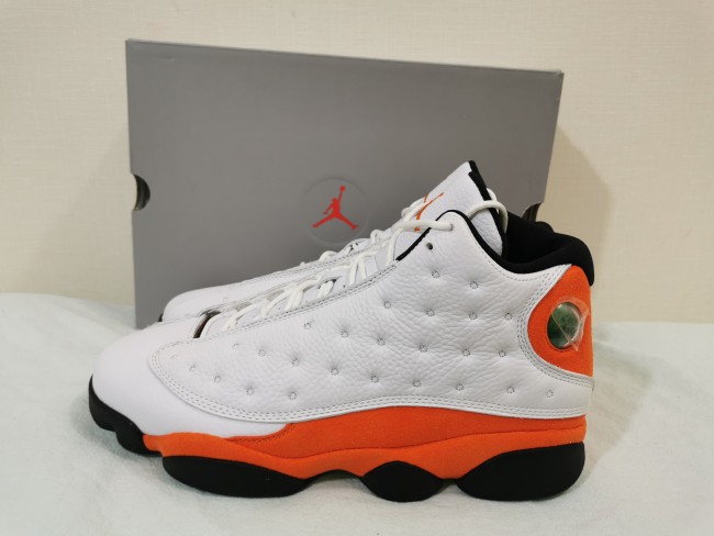 Air Jordan 13 Retro White & Orange 