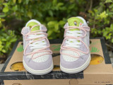 off white OW x Dunk SB LOW pink & grey 
