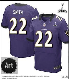 Baltimore Ravens #22 Smith purple elite jersey
