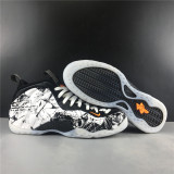 Air Foamposite One Halloween Black & white & total Orange
