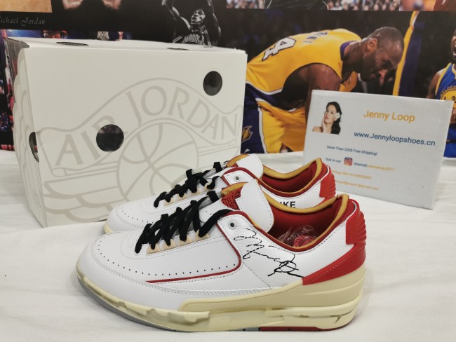 Authentic Air Jordan 2 Low Off white shoes