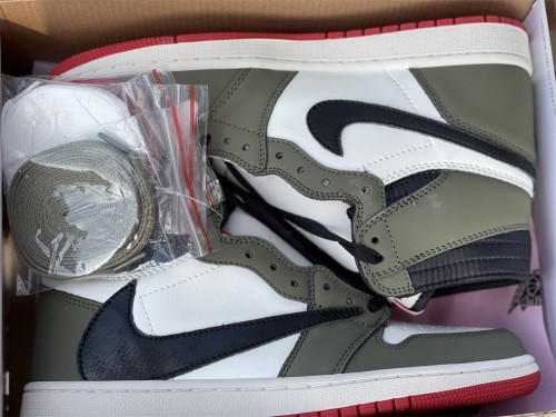 Air Jordan 1 Travis Scott dark green & black