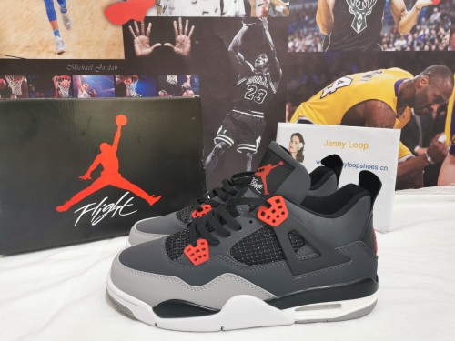 Authentic Air Jordan 4 “Infrared” 01