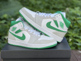 Air Jordan 1 Mid White & Green 