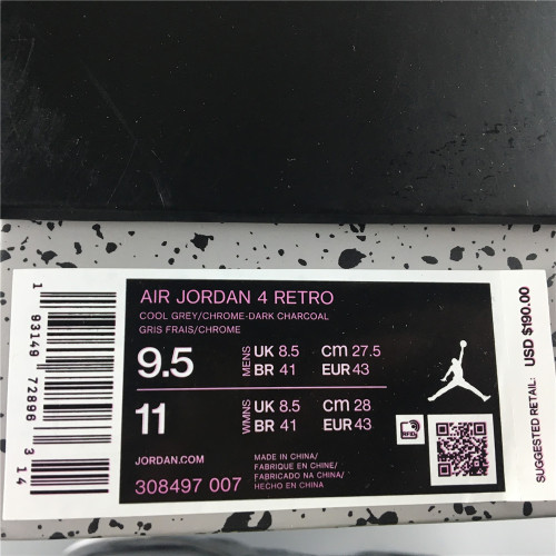 Air Jordan 4 Retro Cool Grey 2019