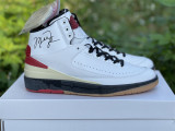 Off White Air Jordan 2 High Top white & red