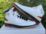 Off White Air Jordan 2 High Top white & red